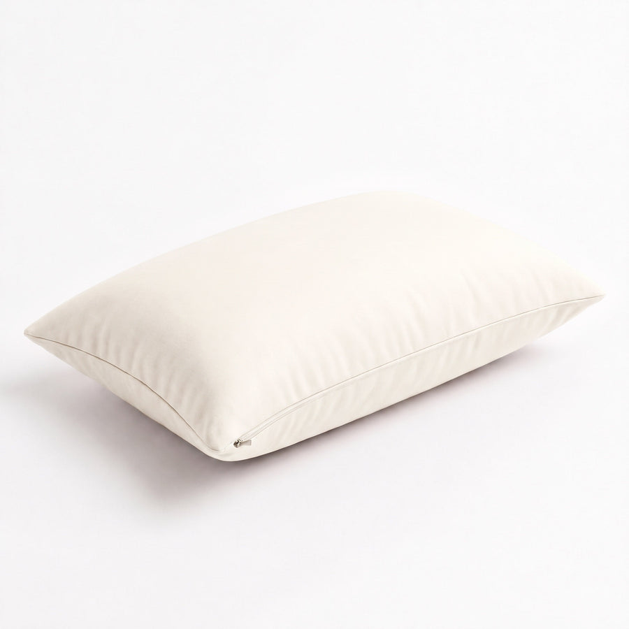 Cuscino d'accento 60x35 Bianco Sporco, vista di tre quarti