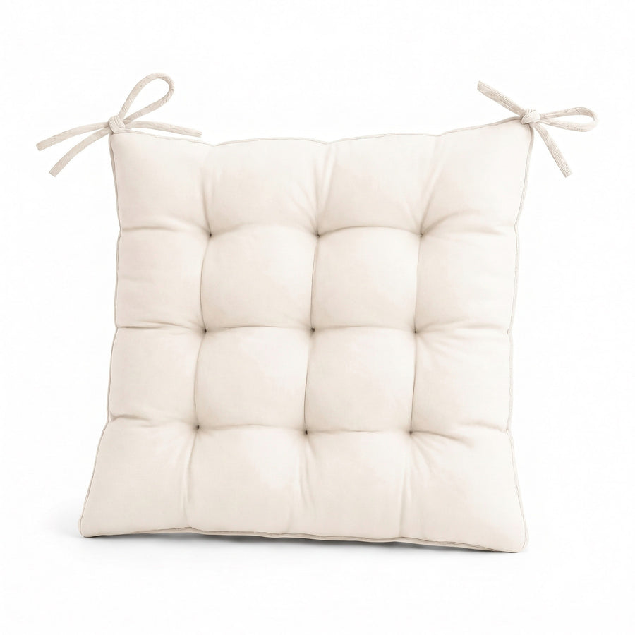 Cuscino per sedia 40x40 Bianco Sporco, vista frontale