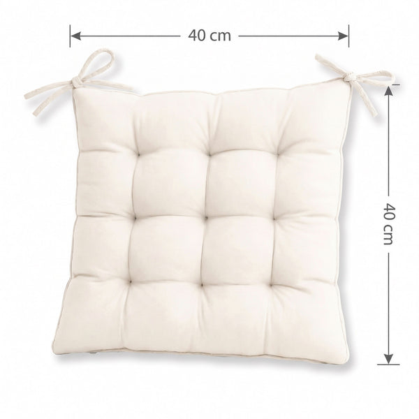 Dimensioni del cuscino per sedia: 40 x 40 cm
