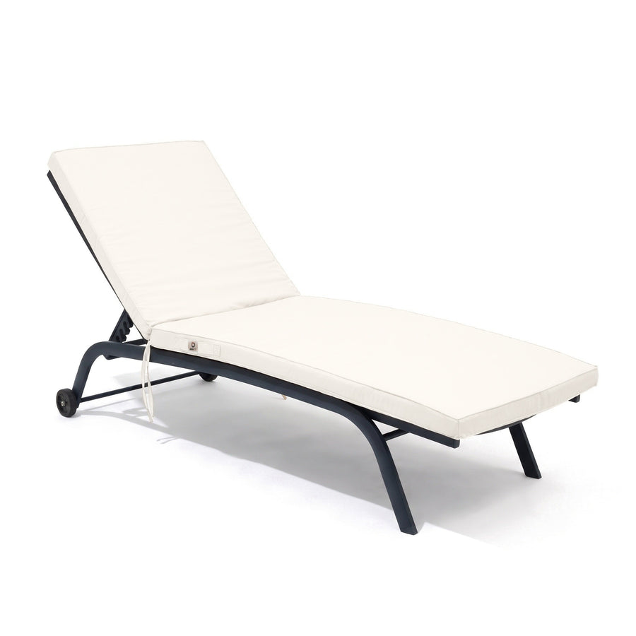 Materassino lettino prendisole 185x60 Bianco Sporco su un lettino