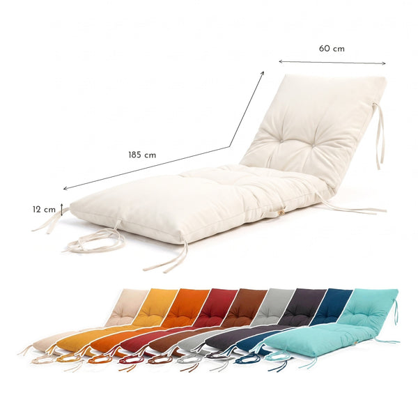 Dimensioni del materassino: 185 x 60 cm, spessore 12 cm, con i colori disponibili