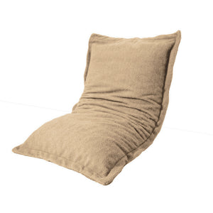 Pouf Cuscino Gigante XL 150x100 Beige - Sherpa e Schiuma (Bozzolo da Pavimento)