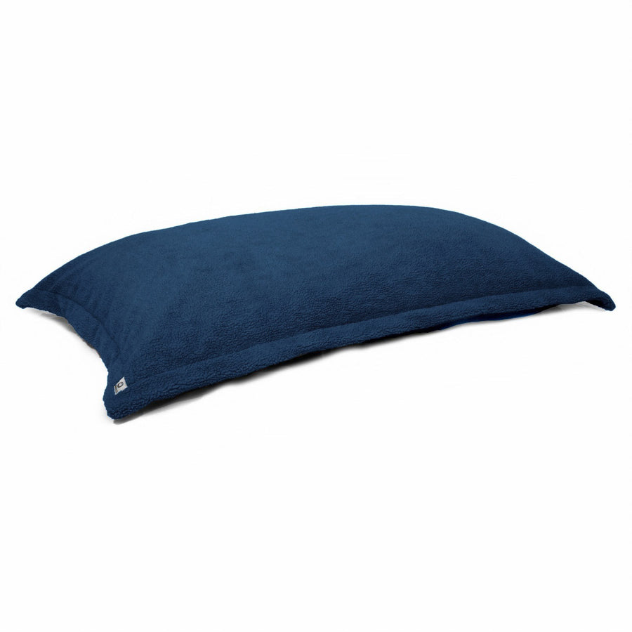 Pouf Cuscino Gigante XL 150x100 Blu Petrolio, imbottitura in fiocchi di schiuma