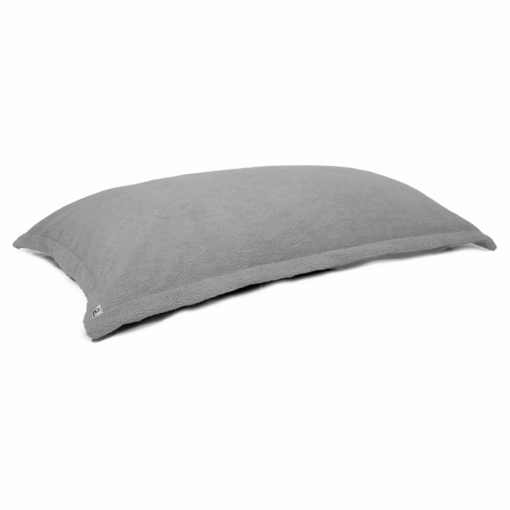 Pouf Cuscino Gigante XL 150x100 Grigio Ciottolo, imbottitura in fiocchi di schiuma