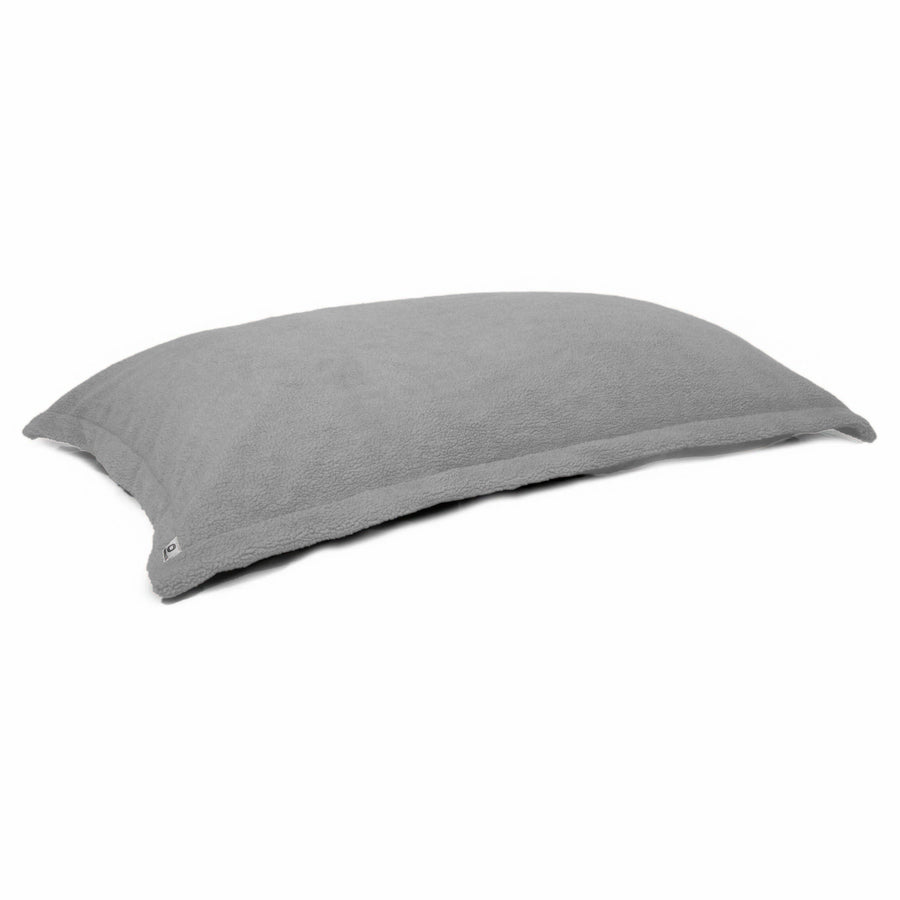 Pouf Cuscino Gigante XL 150x100 Grigio Ciottolo, imbottitura in fiocchi di schiuma