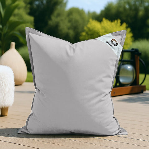 Copertura per Pouf Gigante XL 120x80cm Interno ed Esterno - Grigio ciottolo